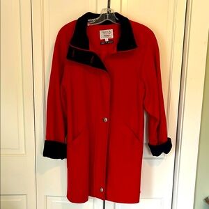 Vintage AVOCA Collection Women's Red wool/cashmere Jacket. Size 12